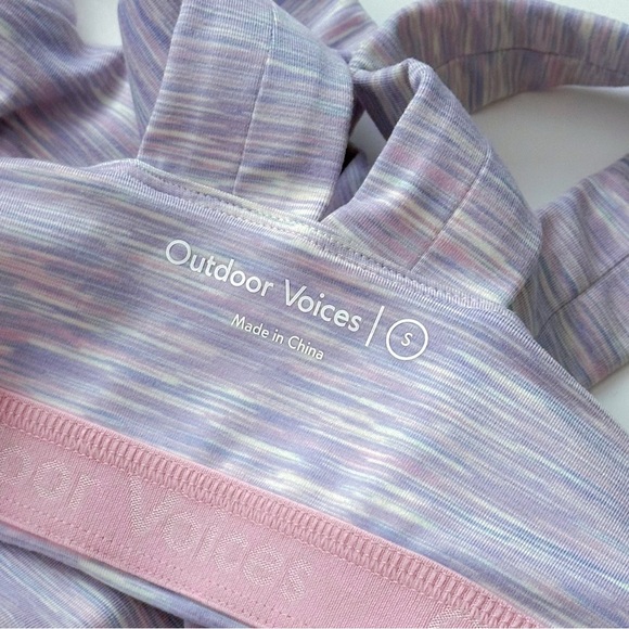 Outdoor Voices Freeform Sports Bra Super Bloom Spacedye - Picture 8 of 9